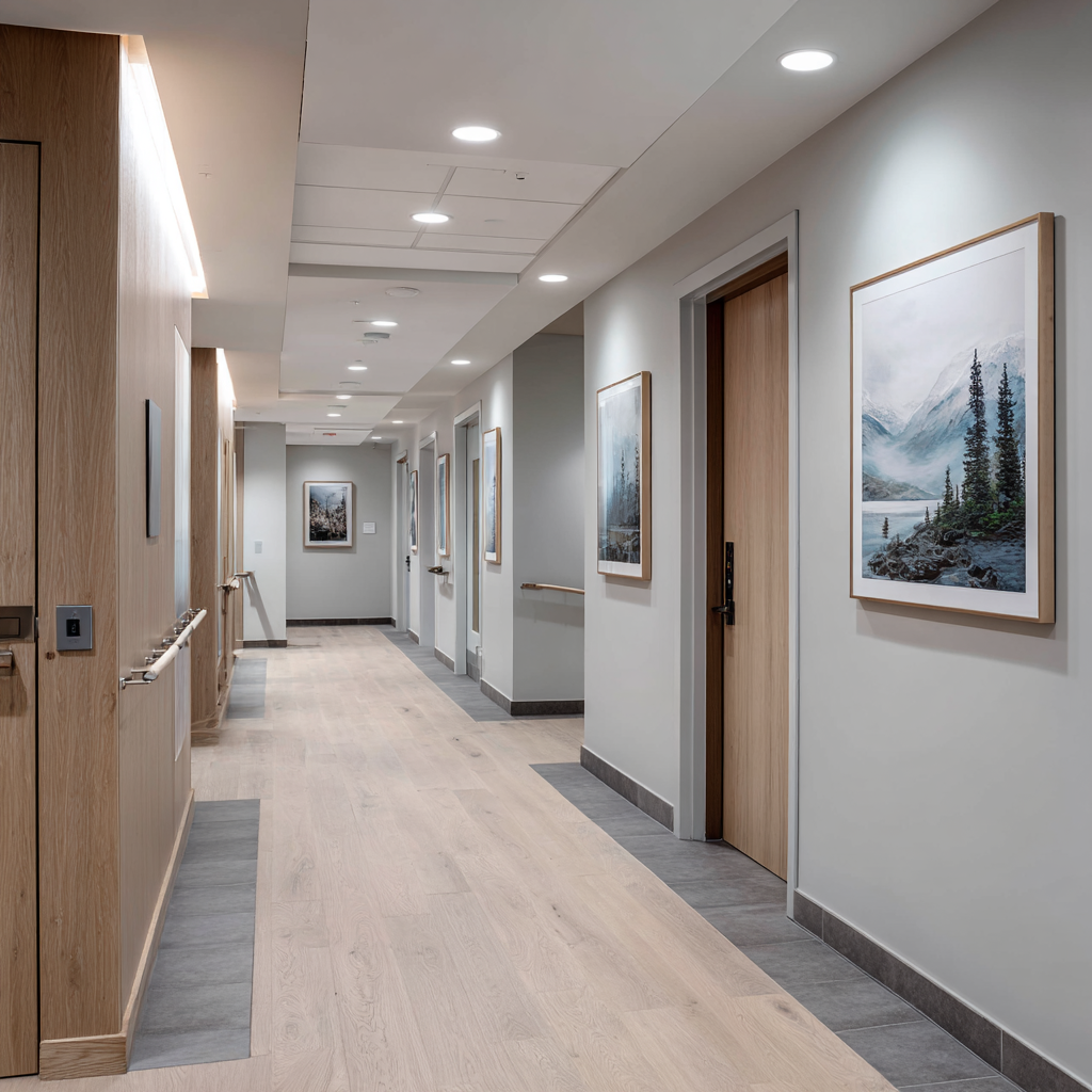 Group therapy room at Light Wellness in Jurupa Valley, California